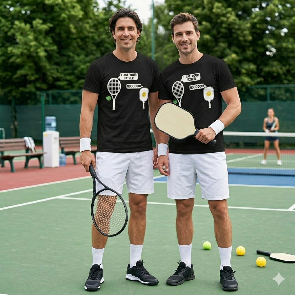 Funny I Am Your Father Pickleball And Tennis Unisex T-shirt